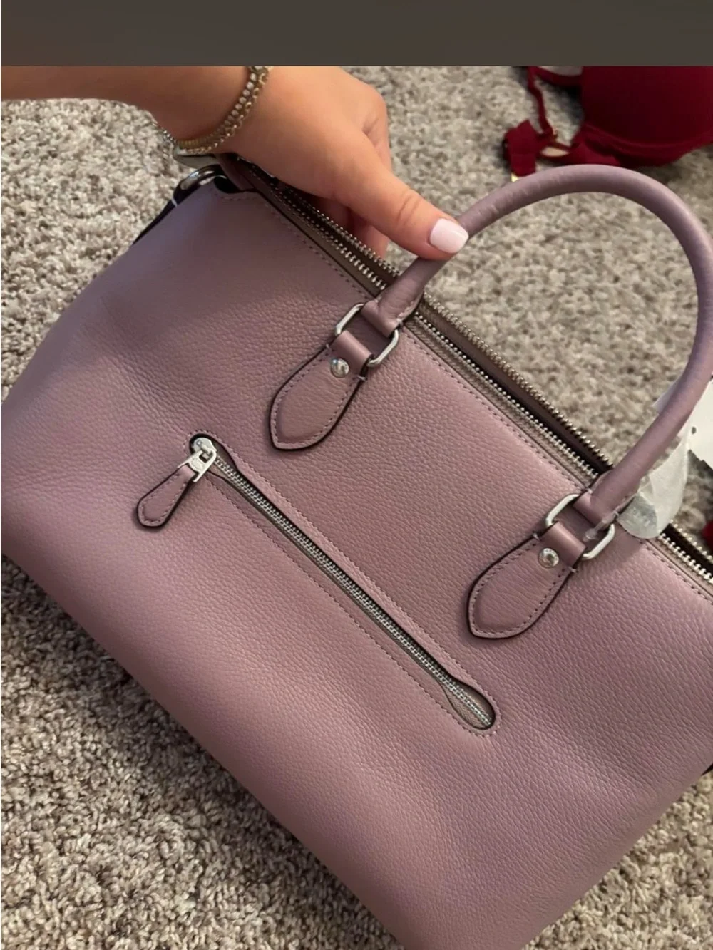 Coach leather satchel